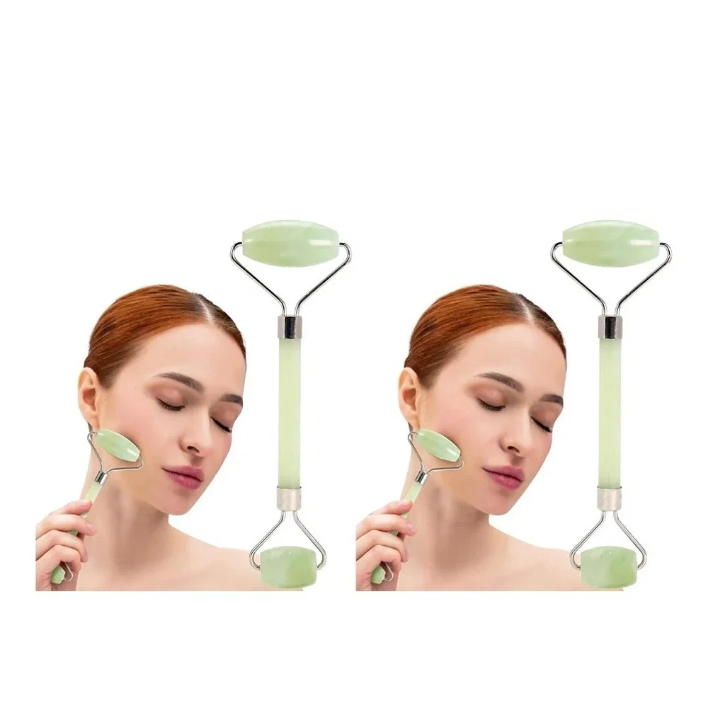 Plum Beauty‎ jade roller facial Roller Improves Skin Tone Skincare 2 pack